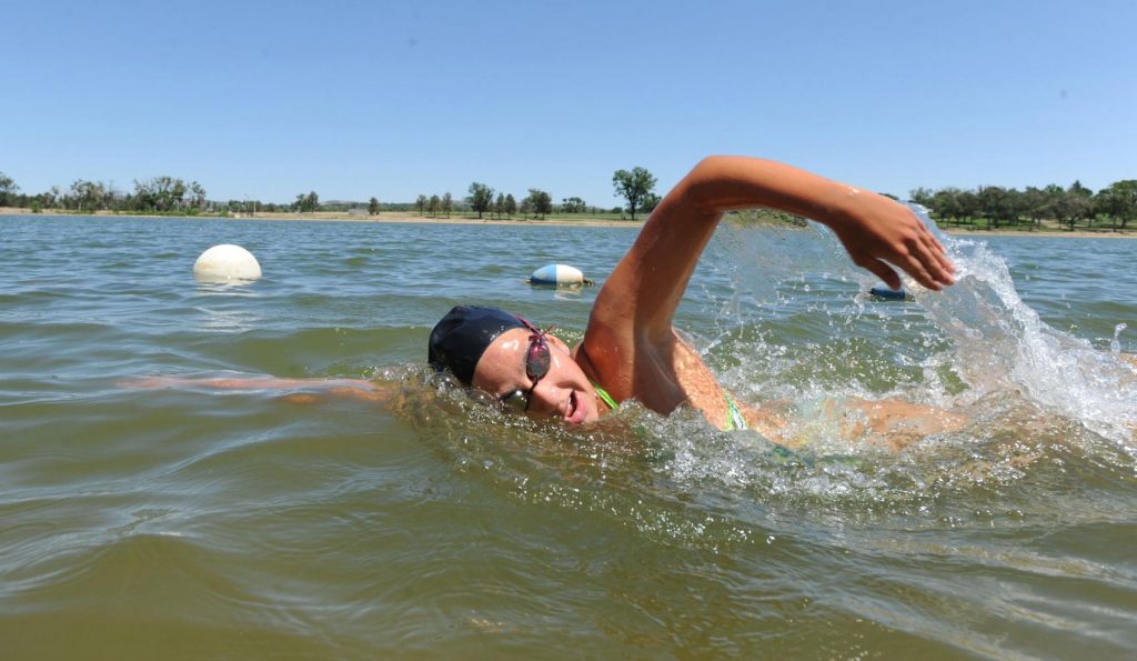 one with the water, marathon swimmer, open water swim